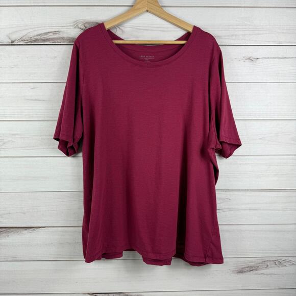 LANE BRYANT Classic Perfect Sleeve Tee Short Sleeve Womens Size 26/28 Plus Size - Picture 2 of 6